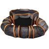 2 In 1 Foldable Pet Play Tent with Tunnel Pet Cage Tent Pet Enclosures Playground Indoor Outdoor with Carry Bag for Dog Cat Rabbit