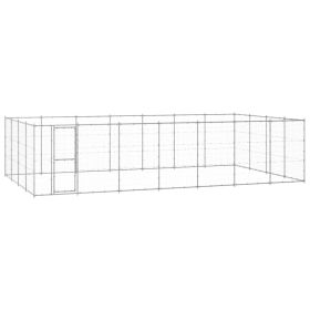 Outdoor Dog Kennel Galvanized Steel 364.7 ftÂ²