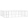 Outdoor Dog Kennel Galvanized Steel 547 ftÂ²