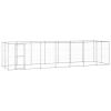 Outdoor Dog Kennel Galvanized Steel 182.3 ftÂ²