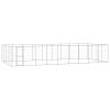 Outdoor Dog Kennel Galvanized Steel 468.9 ftÂ²