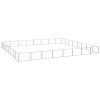 Dog Kennel Silver 688.9 ftÂ² Steel