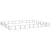 Dog Kennel Black 678.1 ftÂ² Steel