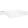 Dog Kennel Silver 403.8 ftÂ² Steel