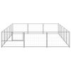 Dog Kennel Silver 161.5 ftÂ² Steel