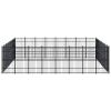 Outdoor Dog Kennel Steel 634.9 ftÂ²