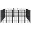 Outdoor Dog Kennel Steel 297.6 ftÂ²