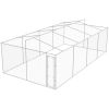 Outdoor Dog Kennel with Roof Galvanized Steel 25'x13'x7.9'