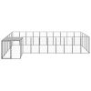 Dog Kennel Black 143.3 ftÂ² Steel