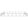 Dog Kennel Black 527.4 ftÂ² Steel