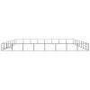 Dog Kennel Black 688.9 ftÂ² Steel