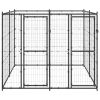 Outdoor Dog Kennel Steel 52.1 ftÂ²