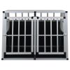 Dog Cage with Double Door 37"x34.6"x27.2"