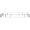Dog Kennel Black 258.3 ft¬≤ Steel