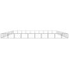 Dog Kennel Black 1076.4 ftÂ² Steel