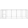 Outdoor Dog Kennel Galvanized Steel 130.2 ftÂ²