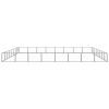 Dog Kennel Black 688.9 ftÂ² Steel