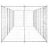 Outdoor Dog Kennel Galvanized Steel 182.3 ftÂ²