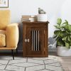 Dog Crate Furniture Brown Oak 17.7"x24.4"x23.2" Engineered Wood