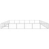 Dog Kennel Silver 581.3 ftÂ² Steel