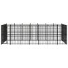 Outdoor Dog Kennel Steel 277.7 ftÂ²
