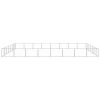 Dog Kennel Silver 602.8 ftÂ² Steel