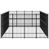 Outdoor Dog Kennel Steel 277.7 ftÂ²