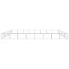 Dog Kennel Silver 688.9 ftÂ² Steel
