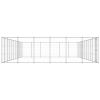 Outdoor Dog Kennel Galvanized Steel 859.6 ftÂ²
