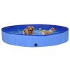 Foldable Dog Swimming Pool Blue 118.1"x15.7" PVC