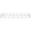 Dog Kennel Silver 266.0 ftÂ² Steel