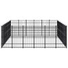 Outdoor Dog Kennel Steel 476.2 ftÂ²