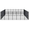 Outdoor Dog Kennel Steel 694.4 ftÂ²