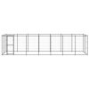 Outdoor Dog Kennel Steel with Roof 182.3 ftÂ²