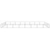 Dog Kennel Silver 344.4 ftÂ² Steel
