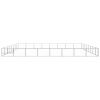 Dog Kennel Silver 688.9 ftÂ² Steel