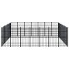 Outdoor Dog Kennel Steel 555.5 ftÂ²
