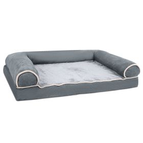 Dog Bed Pet Bed Sofa Dog Couch Pet Cushion Carpet Mattress with Washable and Removable Cover for Medium Large Dogs (Option: PetBedDarkGrey2XL)