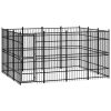 Outdoor Dog Kennel Steel 119 ftÂ²