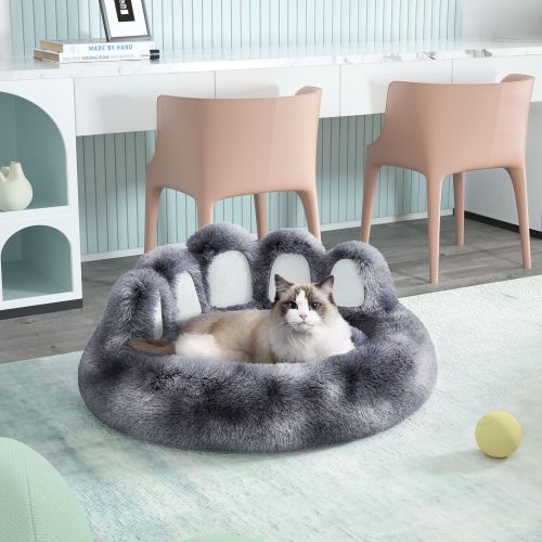 Cute Dog Bed Bear Paw Shape Pet Bed - Dog Beds & Furniture for Small and Medium Dogs, Cat Beds for Indoor Cats