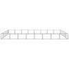 Dog Kennel Black 430.6 ftÂ² Steel