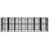 Outdoor Dog Kennel Steel 138.9 ftÂ²
