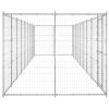 Outdoor Dog Kennel Galvanized Steel 234.4 ftÂ²