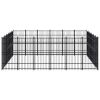 Outdoor Dog Kennel Steel 357.1 ftÂ²