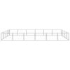 Dog Kennel Silver 258.3 ftÂ² Steel