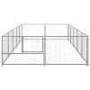 Dog Kennel Silver 107.6 ftÂ² Steel