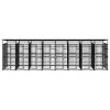 Outdoor Dog Kennel with Roof Steel 158.8 ftÂ²